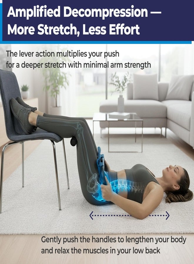 Teeter P2 Back Stretcher, Black/Blue - Image 5